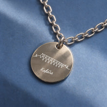 Kavala Armband aus 925 Silber – runder Anhänger mit Gravur: Aquädukt Kamares und Schriftzug „Καβάλα“