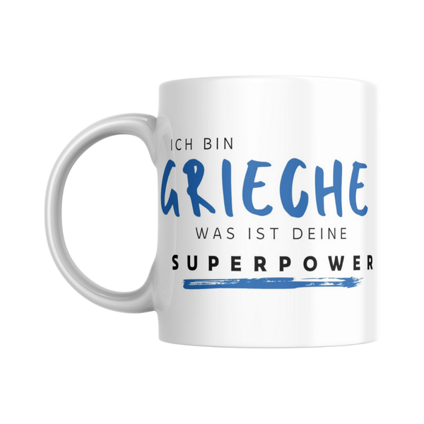 Grieche Superpower - Tasse