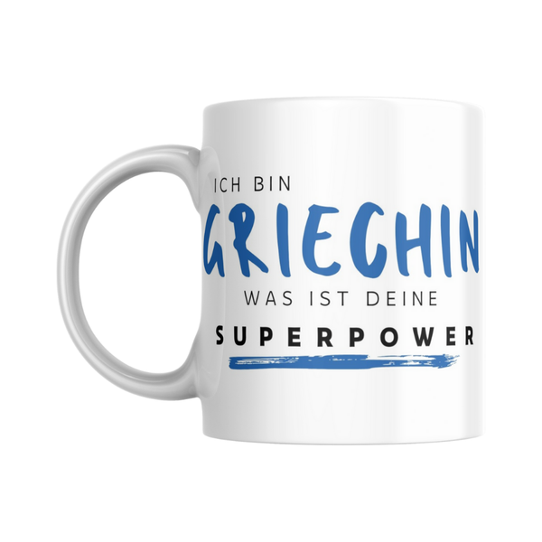 Griechin Superpower - Tasse