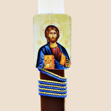 Osterkerze / Lampada Christus-Ikone